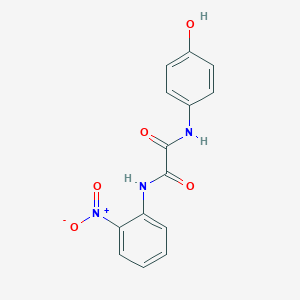 molecular formula C14H11N3O5 B2671350 N1-(4-hydroxyphenyl)-N2-(2-nitrophenyl)oxalamide CAS No. 899974-77-7