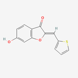 (2Z)-6-hydroxy-2-(2-thienylmethylene)-1-benzofuran-3(2H)-one