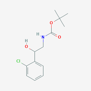 molecular formula C13H18ClNO3 B2671355 2-(叔丁氧羰基氨基)-1-(2-氯苯基)乙醇 CAS No. 209530-20-1