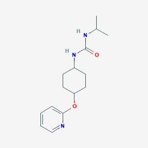 molecular formula C15H23N3O2 B2671358 1-Isopropyl-3-((1r,4r)-4-(pyridin-2-yloxy)cyclohexyl)urea CAS No. 2034222-93-8