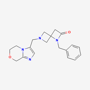1-Benzyl-6-(6,8-dihydro-5H-imidazo[2,1-c][1,4]oxazin-3-ylmethyl)-1,6-diazaspiro[3.3]heptan-2-one