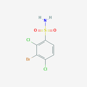 molecular formula C6H4BrCl2NO2S B2671387 3-Bromo-2,4-dichlorobenzenesulfonamide CAS No. 1936320-53-4