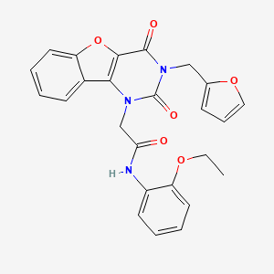 N-(2-ethoxyphenyl)-2-(3-(furan-2-ylmethyl)-2,4-dioxo-3,4-dihydrobenzofuro[3,2-d]pyrimidin-1(2H)-yl)acetamide