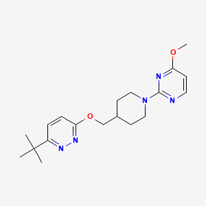 2-[4-[(6-Tert-butylpyridazin-3-yl)oxymethyl]piperidin-1-yl]-4-methoxypyrimidine