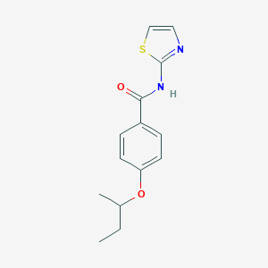 molecular formula C14H16N2O2S B267140 4-sec-butoxy-N-(1,3-thiazol-2-yl)benzamide 