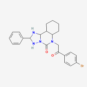 molecular formula C23H15BrN4O2 B2671440 6-[2-(4-bromophenyl)-2-oxoethyl]-2-phenyl-5H,6H-[1,2,4]triazolo[1,5-c]quinazolin-5-one CAS No. 902498-74-2
