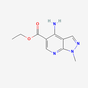 B2671443 ethyl 4-amino-1-methyl-1H-pyrazolo[3,4-b]pyridine-5-carboxylate CAS No. 204974-76-5