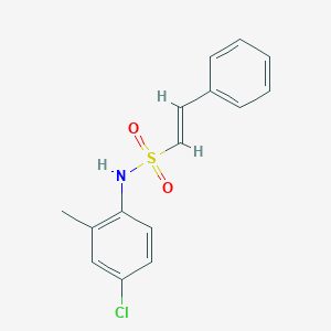 molecular formula C15H14ClNO2S B2671453 (E)-N-(4-chloro-2-methylphenyl)-2-phenylethenesulfonamide CAS No. 1095364-47-8
