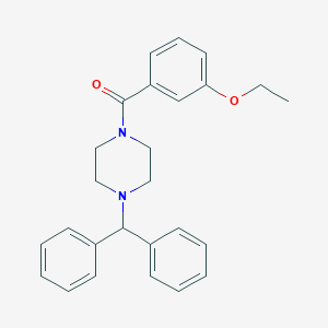 molecular formula C26H28N2O2 B267146 [4-(Diphenylmethyl)piperazin-1-yl](3-ethoxyphenyl)methanone 