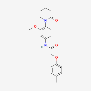 N-(3-methoxy-4-(2-oxopiperidin-1-yl)phenyl)-2-(p-tolyloxy)acetamide