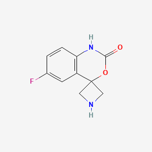 molecular formula C10H9FN2O2 B2671483 6'-氟螺[氮杂环丁烷-3,4'-苯并[d][1,3]噁唑-2'(1'H)-酮 CAS No. 1823324-99-7