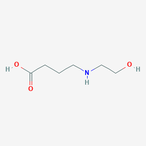 molecular formula C6H13NO3 B2671524 4-[(2-Hydroxyethyl)amino]butanoic acid CAS No. 102014-42-6