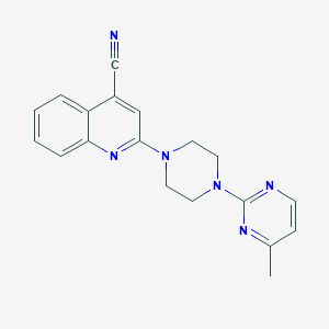 2-[4-(4-Methylpyrimidin-2-yl)piperazin-1-yl]quinoline-4-carbonitrile