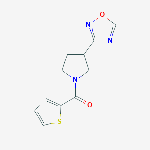(3-(1,2,4-Oxadiazol-3-yl)pyrrolidin-1-yl)(thiophen-2-yl)methanone