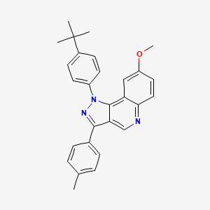 molecular formula C28H27N3O B2671535 1-(4-tert-butylphenyl)-8-methoxy-3-(4-methylphenyl)-1H-pyrazolo[4,3-c]quinoline CAS No. 901020-22-2