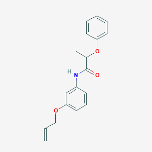 molecular formula C18H19NO3 B267154 N-[3-(allyloxy)phenyl]-2-phenoxypropanamide 