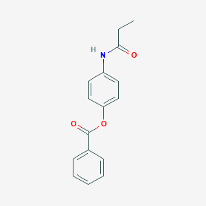 molecular formula C16H15NO3 B267155 4-(Propanoylamino)phenyl benzoate 
