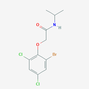 molecular formula C11H12BrCl2NO2 B267157 2-(2-bromo-4,6-dichlorophenoxy)-N-isopropylacetamide 