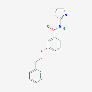 molecular formula C18H16N2O2S B267159 3-(2-phenylethoxy)-N-(1,3-thiazol-2-yl)benzamide 