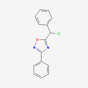 5-[Chloro(phenyl)methyl]-3-phenyl-1,2,4-oxadiazole