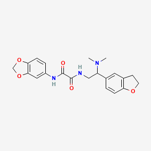 N1-(benzo[d][1,3]dioxol-5-yl)-N2-(2-(2,3-dihydrobenzofuran-5-yl)-2-(dimethylamino)ethyl)oxalamide