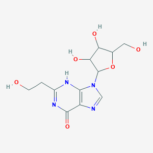 B026716 9-[3,4-dihydroxy-5-(hydroxymethyl)oxolan-2-yl]-2-(2-hydroxyethyl)-3H-purin-6-one CAS No. 110851-59-7