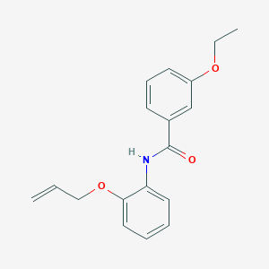 molecular formula C18H19NO3 B267161 N-[2-(allyloxy)phenyl]-3-ethoxybenzamide 