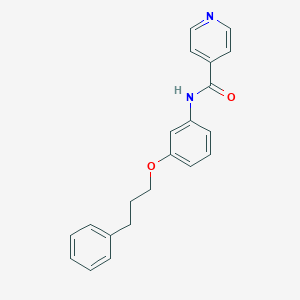molecular formula C21H20N2O2 B267162 N-[3-(3-phenylpropoxy)phenyl]isonicotinamide 