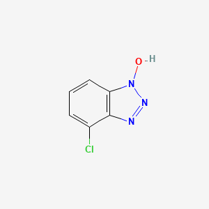 molecular formula C6H4ClN3O B2671623 4-chloro-1H-1,2,3-benzotriazol-1-ol CAS No. 39968-29-1