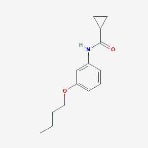 molecular formula C14H19NO2 B267164 N-(3-butoxyphenyl)cyclopropanecarboxamide 
