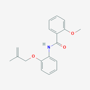 molecular formula C18H19NO3 B267165 2-methoxy-N-{2-[(2-methylprop-2-en-1-yl)oxy]phenyl}benzamide 