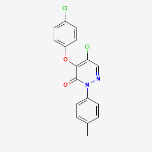 5-chloro-4-(4-chlorophenoxy)-2-(4-methylphenyl)-3(2H)-pyridazinone