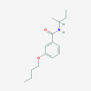 molecular formula C15H23NO2 B267166 3-butoxy-N-(sec-butyl)benzamide 