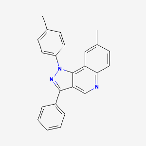 molecular formula C24H19N3 B2671669 8-methyl-1-(4-methylphenyl)-3-phenyl-1H-pyrazolo[4,3-c]quinoline CAS No. 932333-73-8