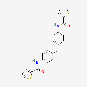 N-[4-[[4-(thiophene-2-carbonylamino)phenyl]methyl]phenyl]thiophene-2-carboxamide