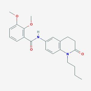 molecular formula C22H26N2O4 B2671687 N-(1-butyl-2-oxo-1,2,3,4-tetrahydroquinolin-6-yl)-2,3-dimethoxybenzamide CAS No. 955221-10-0