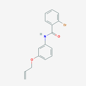 molecular formula C16H14BrNO2 B267169 N-[3-(allyloxy)phenyl]-2-bromobenzamide 