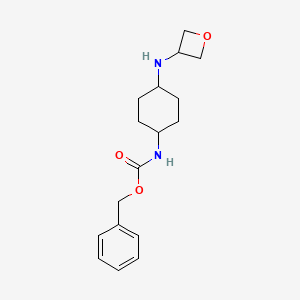 molecular formula C17H24N2O3 B2671704 苄基(1R*,4R*)-N-[4-氧杂环戊-3-基氨基)环己基]碳酸酯 CAS No. 1349716-56-8