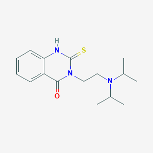 molecular formula C16H23N3OS B2671707 3-{2-[双(异丙基)氨基]乙基}-2-硫代-3,4-二氢喹唑啉-4-酮 CAS No. 730951-04-9