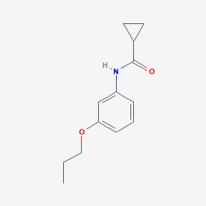 molecular formula C13H17NO2 B267171 N-(3-propoxyphenyl)cyclopropanecarboxamide 