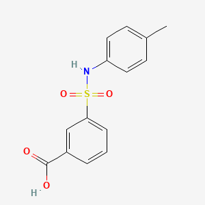 molecular formula C14H13NO4S B2671718 3-[(4-Methylphenyl)sulfamoyl]benzoic acid CAS No. 147410-77-3