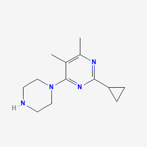 2-Cyclopropyl-4,5-dimethyl-6-piperazin-1-yl-pyrimidine