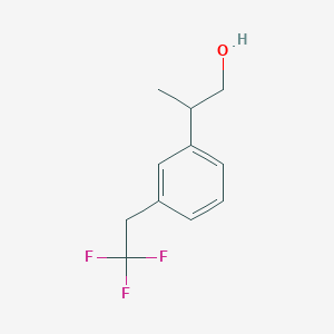 molecular formula C11H13F3O B2671722 2-[3-(2,2,2-Trifluoroethyl)phenyl]propan-1-ol CAS No. 1895347-51-9