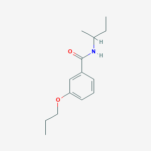 molecular formula C14H21NO2 B267174 N-(sec-butyl)-3-propoxybenzamide 