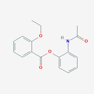 molecular formula C17H17NO4 B267175 2-(Acetylamino)phenyl 2-ethoxybenzoate 