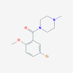 molecular formula C13H17BrN2O2 B267176 1-(5-Bromo-2-methoxybenzoyl)-4-methylpiperazine 
