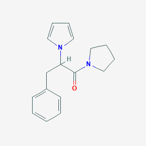 molecular formula C17H20N2O B267177 1-[1-benzyl-2-oxo-2-(1-pyrrolidinyl)ethyl]-1H-pyrrole 