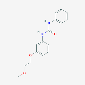 molecular formula C16H18N2O3 B267179 N-[3-(2-methoxyethoxy)phenyl]-N'-phenylurea 