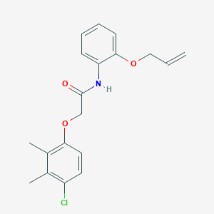 molecular formula C19H20ClNO3 B267182 N-[2-(allyloxy)phenyl]-2-(4-chloro-2,3-dimethylphenoxy)acetamide 