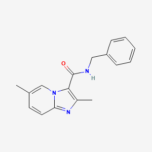 molecular formula C17H17N3O B2671826 N-苄基-2,6-二甲基咪唑并[1,2-a]吡啶-3-甲酰胺 CAS No. 1300029-87-1